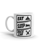 Eat Sleep RaceCar Mug