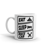 Eat Sleep RaceCar Mug